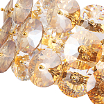 Люстра круглая золотого цвета с круглыми хрустальным элементами Solyria варинант исполнения - 7 | Loft Concept во Владивостоке