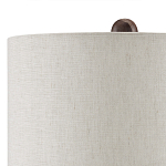 Настольная лампа из мрамора с тканевым абажуром Seductress варинант исполнения - 2 | Loft Concept во Владивостоке