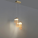 Подвесной светильник волнистой формы из фактурного стекла Wave варинант исполнения - 4 | Loft Concept во Владивостоке