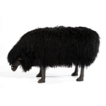 Банкетка Овечка черная Sheep Bench Black head down варинант исполнения - 1 | Loft Concept во Владивостоке