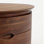 Прикроватный столик из дерева с 2-мя ящиками Moon Walnut Furniture варинант исполнения - 5 | Loft Concept во Владивостоке