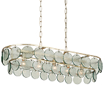 Люстра овальной формы с каскадом из декоративных элементов Harmony of Light варинант исполнения - 2 | Loft Concept во Владивостоке