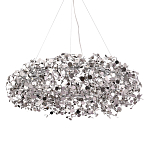 Люстра подвесная круглая с многочисленными металлическими круглыми элементами Terzani Argent варинант исполнения - 1 | Loft Concept во Владивостоке