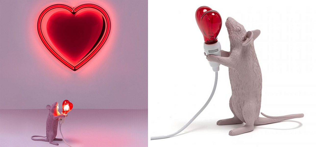 Настольная лампа Seletti Mouse Step Love USB Настольная лампа Seletti Mouse Step Love USB - Loft-Concept во Владивостоке