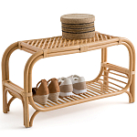 Скамья для прихожей из стеблей ротанга Willa Rattan Bench варинант исполнения - 7 | Loft Concept во Владивостоке