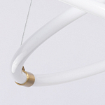 Люстра подвесная с двумя пересекающимися белыми светодиоидными кольцами Luke Lampco Tracer Lamp варинант исполнения - 7 | Loft Concept во Владивостоке