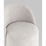 Пуф Loreen со спинкой вращающийся букле светло-серый варинант исполнения - 2 | Loft Concept во Владивостоке