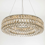 Круглая люстра с хрустальным декором Langlais Crystal Chrome Chandelier варинант исполнения - 3 | Loft Concept во Владивостоке