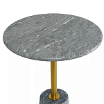 Кофейный столик круглый из мрамора серый Reliable Foundation варинант исполнения - 3 | Loft Concept во Владивостоке