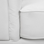 Кресло низкое с мягкой обивкой из велюра на 4-х ножках из массива березы Sophie Armchair white варинант исполнения - 6 | Loft Concept во Владивостоке