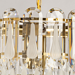 Люстра многоярусная с овальными прозрачными подвесками 36 см Harmonica варинант исполнения - 6 | Loft Concept во Владивостоке