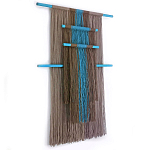 Дизайнерское Панно Макраме из хлопковых нитей Japan Wall Panel Blue варинант исполнения - 1 | Loft Concept во Владивостоке