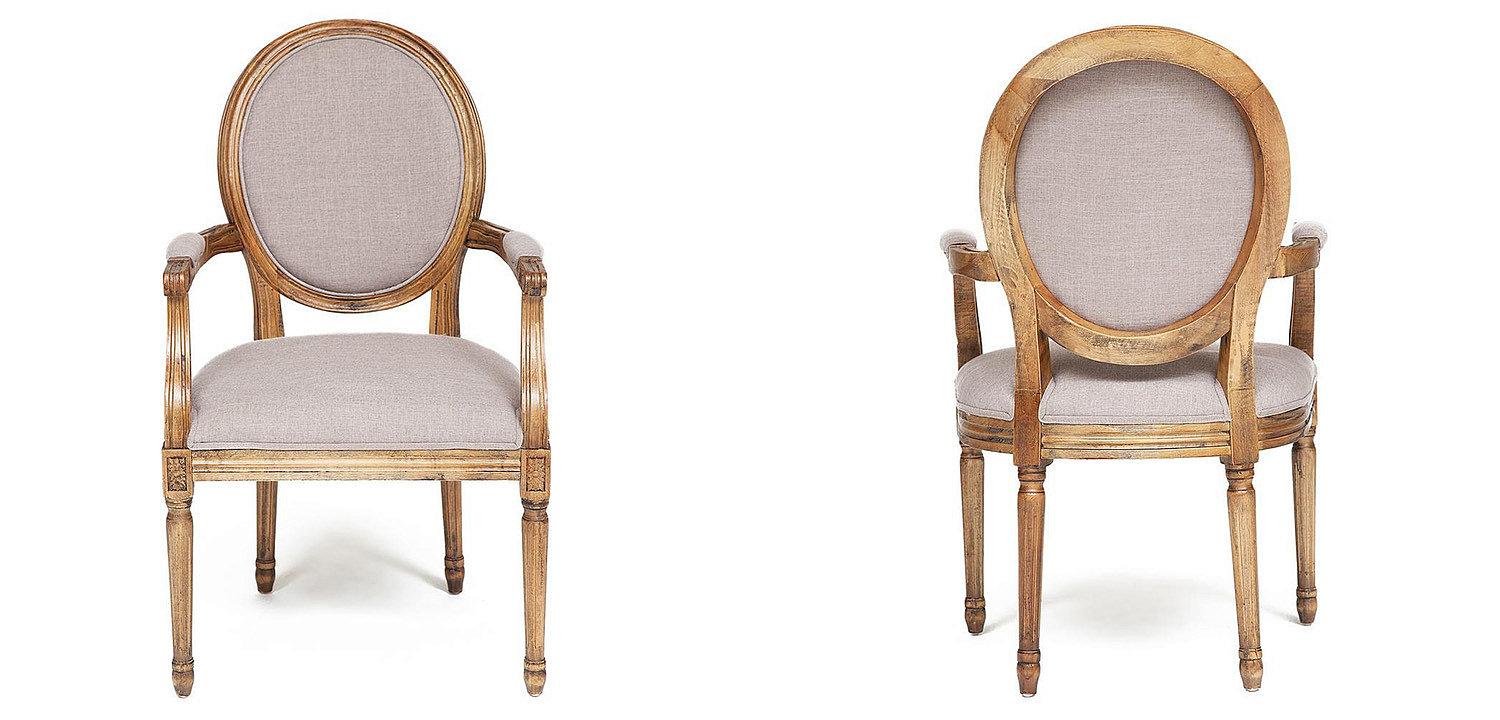Стул French armchair Provence gray Стул French armchair Provence gray - Loft-Concept во Владивостоке