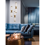 Подвесной светильник с двумя белыми рифлеными цилиндрическими плафонами Golden Swirl варинант исполнения - 8 | Loft Concept во Владивостоке