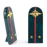 Сувенир Погон МВД из натурального камня змеевик Souvenir Epaulets варинант исполнения - 2 | Loft Concept во Владивостоке