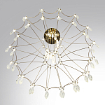 Люстра подвесная из металла с хрустальными прозрачными подвесками Quasar 81 варинант исполнения - 5 | Loft Concept во Владивостоке