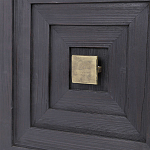 Тумба черная из дерева двухдверная Geometric Double Door Nightstand варинант исполнения - 2 | Loft Concept во Владивостоке