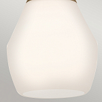 Подвесной светильник каплевидной формы с комбинированным плафоном из стали и белого матового стекла Kichler варинант исполнения - 13 | Loft Concept во Владивостоке