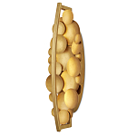 Бра светодиодное из многослойных золотых дисков Metal Disc Chandelier варинант исполнения - 4 | Loft Concept во Владивостоке