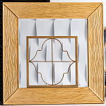 Зеркало квадратное в фактурной раме Pattern варинант исполнения - 1 | Loft Concept во Владивостоке