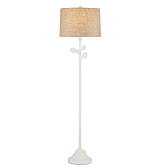 Торшер с белым каркасом и тканевыми абажуром Natural Stems варинант исполнения - 2 | Loft Concept во Владивостоке