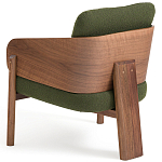 Кресло с каркасом из массива ореха Gallin Chair Green варинант исполнения - 4 | Loft Concept во Владивостоке