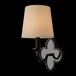 Бра с белым текстильным абажуром и фигурным основанием с зеркальной вставкой Vitorino варинант исполнения - 9 | Loft Concept во Владивостоке