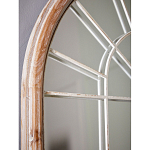 Зеркало-окно настенное в венецианском стиле с деревянной рамой бежевого цвета Venetian Smooth варинант исполнения - 7 | Loft Concept во Владивостоке