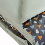 Постельное белье из сатина с принтом треугольники 150х200 см Triangular Dreams варинант исполнения - 4 | Loft Concept во Владивостоке