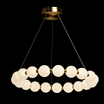 Люстра круглая с матовыми белыми шарами PEARLS Suspension варинант исполнения - 3 | Loft Concept во Владивостоке