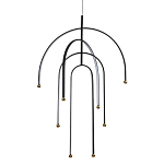 Люстра подвесная с дугообразными изогнутыми элементами Luke Lampco Tracer Lamp варинант исполнения - 1 | Loft Concept во Владивостоке
