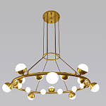 Люстра подвесная светодиодная с плафонами в форме шара Italian Globe Cedar Moss Light варинант исполнения - 4 | Loft Concept во Владивостоке