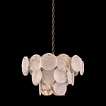 Люстра трехъярусная с подвесками из округлых элементов Cryptocrystalline Stone варинант исполнения - 2 | Loft Concept во Владивостоке