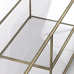 ТВ-тумба из стекла и металла Tingey Metal Glass TV Stand варинант исполнения - 3 | Loft Concept во Владивостоке