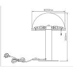 Настольная лампа c абажуром в форме купола из натурального камня  Heavenly Harmony варинант исполнения - 7 | Loft Concept во Владивостоке