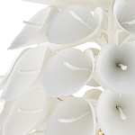 Люстра белая каплевидной формы из цветков лилии White Natural Lines варинант исполнения - 2 | Loft Concept во Владивостоке