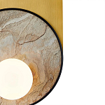 Бра с каменным диском в металлической раме Sandstone Painting варинант исполнения - 3 | Loft Concept во Владивостоке