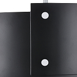 Потолочный светильник круглый светодиодный Semicircular White Panels чёрный варинант исполнения - 1 | Loft Concept во Владивостоке