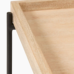 Консоль деревянной столешницей и полкой Wooden Table Top and Shelf варинант исполнения - 2 | Loft Concept во Владивостоке