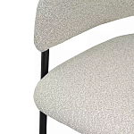 Стул мягкий с подлокотниками Chair Gray Upholstery Boucle варинант исполнения - 6 | Loft Concept во Владивостоке