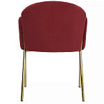 Стул бордовый на золотистых ножках Burgundy Chair варинант исполнения - 4 | Loft Concept во Владивостоке