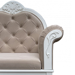 Рекомье со спинкой в стиле прованс Montmartre Provence Ottoman варинант исполнения - 6 | Loft Concept во Владивостоке