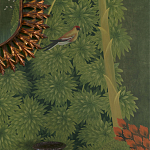 Обои ручная роспись Malwa Original colourway on Olive tobacco варинант исполнения - 3 | Loft Concept во Владивостоке