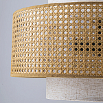 Подвесной светильник с декоративным поясом из плетеного бамбука Biuloggicu варинант исполнения - 7 | Loft Concept во Владивостоке