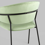 Стул в велюре фисташкового цвета Horizon варинант исполнения - 7 | Loft Concept во Владивостоке