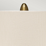 Настольная лампа с рифленым керамическим основанием в бронзовом цвете и жемчужным шёлковым абажуром Elstead Lighting варинант исполнения - 4 | Loft Concept во Владивостоке