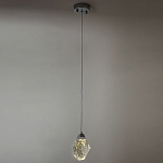 Подвесной светильник с хрустальным плафоном хром Esme Crystal Chrome Hanging Lamp варинант исполнения - 4 | Loft Concept во Владивостоке