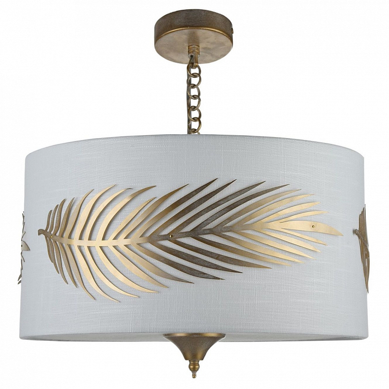 Потолочный светильник Golden Feather Ceiling Белый Золотой Потолочный светильник Golden Feather Ceiling Белый Золотой во Владивостоке | Loft Concept