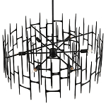 Люстра черная остроконечной формы Black Satin варинант исполнения - 3 | Loft Concept во Владивостоке