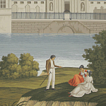 Обои ручная роспись Monuments of Paris Roberts on scenic paper варинант исполнения - 2 | Loft Concept во Владивостоке